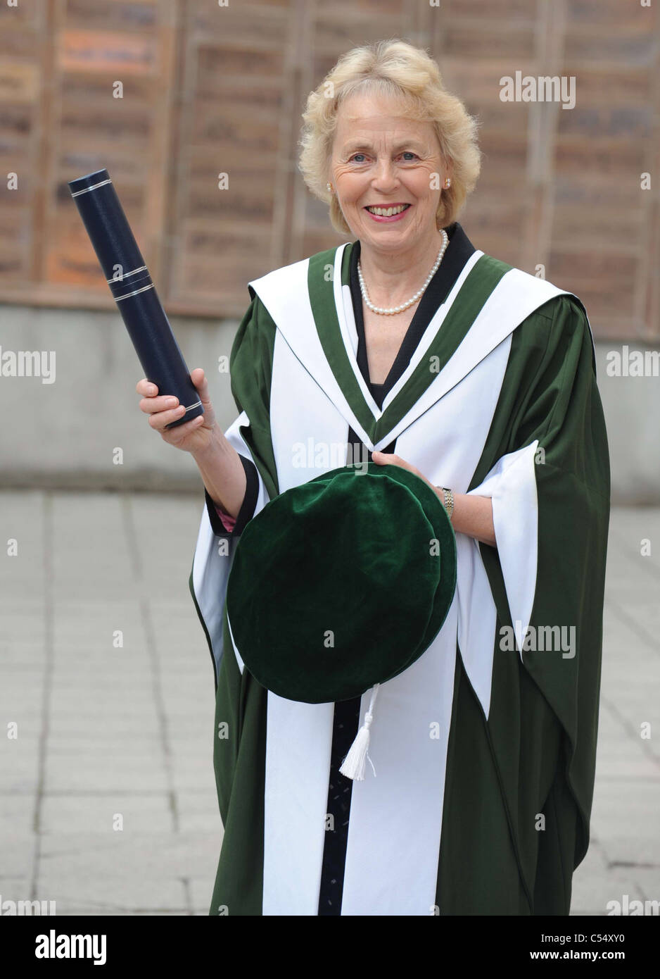 Honoris causa à l'Université Queen Margaret, pour Professeur Alison Tierney CEPB Banque D'Images
