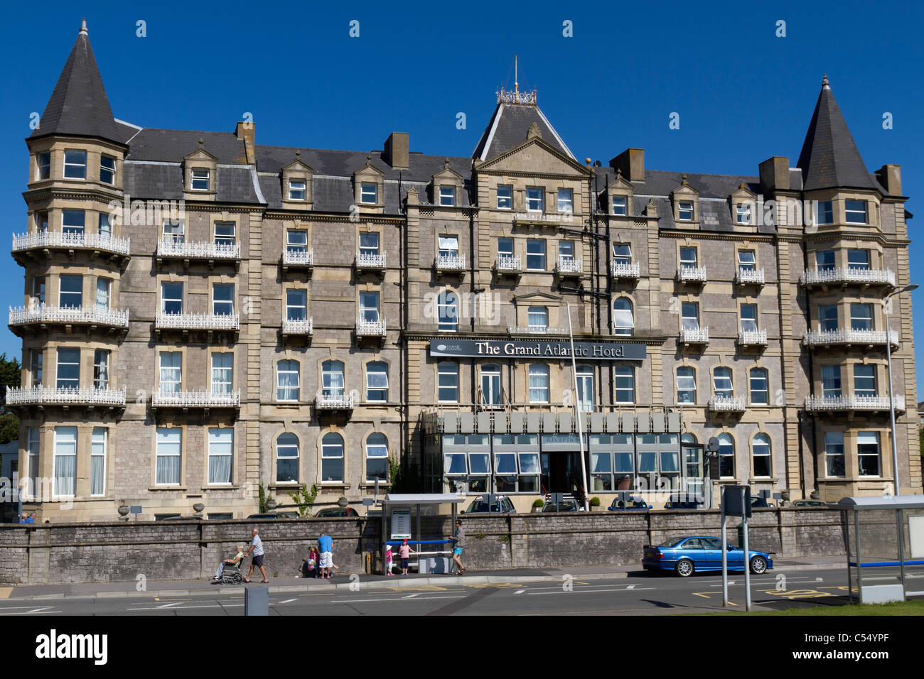 Le Grand Hôtel de l'Atlantique sur Weston Super Mare seafront Banque D'Images