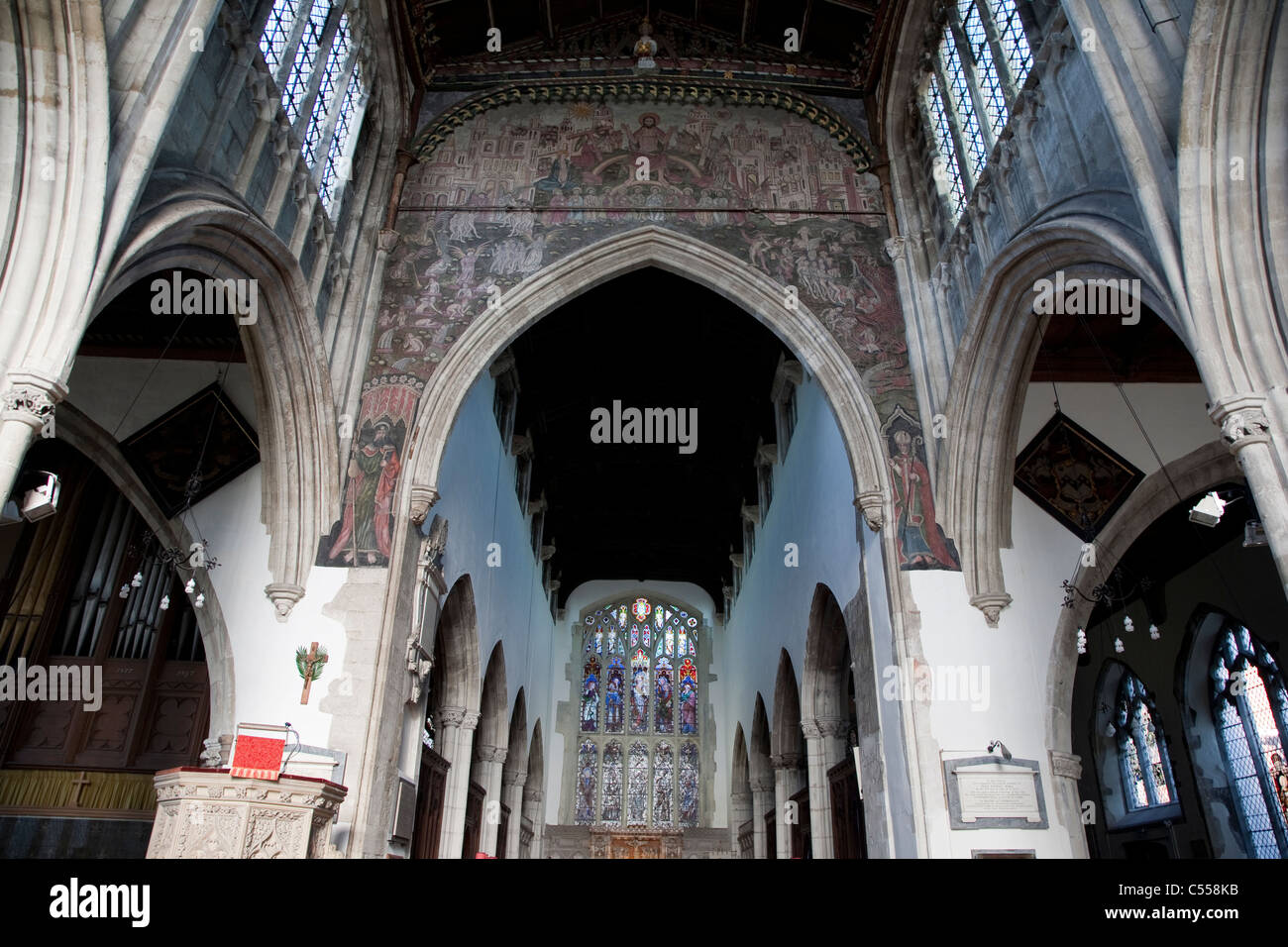 L'église St Thomas de Canterbury à Salisbury, Angleterre, RU Banque D'Images