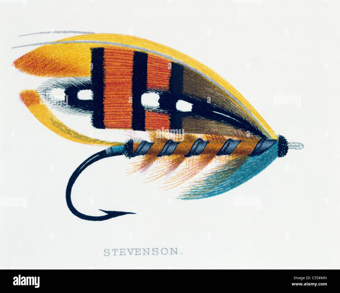 Stevenson Salmon Fly Banque D'Images