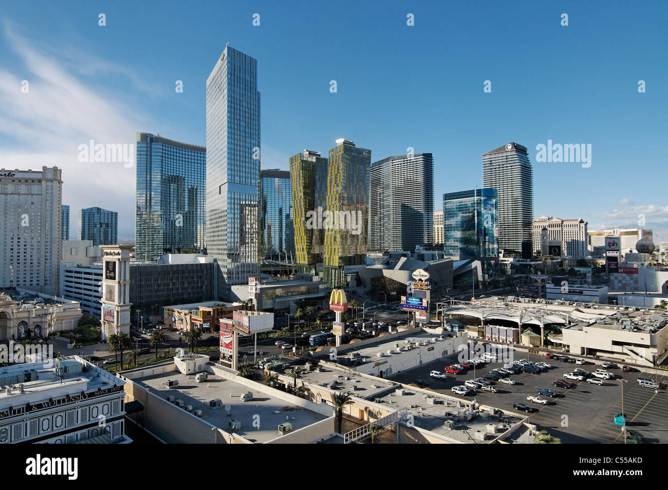 Gratte-ciel dans une ville, en centre-ville, Las Vegas, Nevada, USA Photo  Stock - Alamy