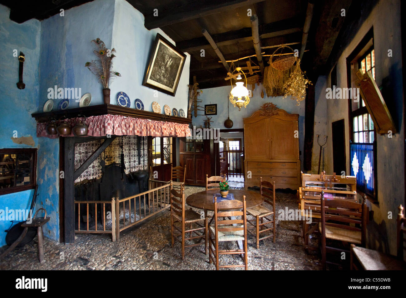 Les Pays-Bas, Eibergen, Open air museum, village historique d'Erve Kots. Banque D'Images