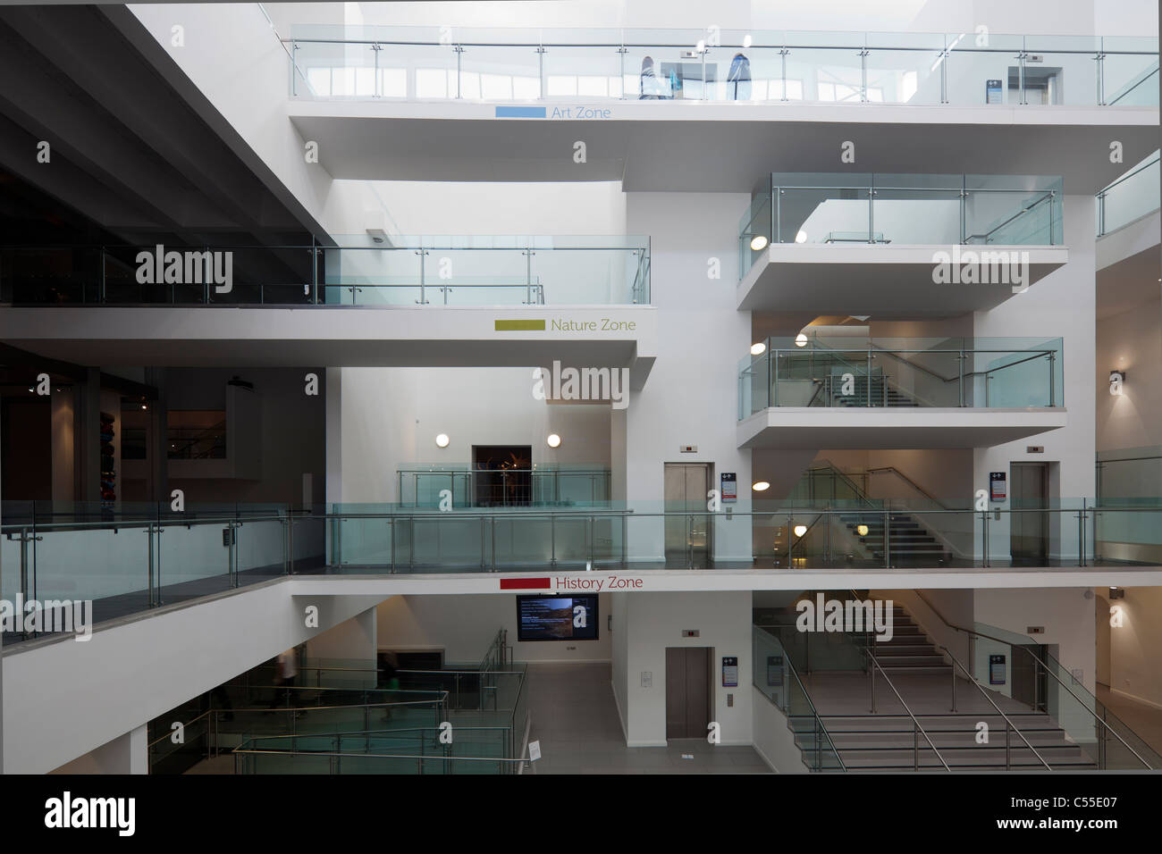 Nouveau Hall de l'Ulster Museum, Belfast, Irlande du Nord, Royaume-Uni Banque D'Images