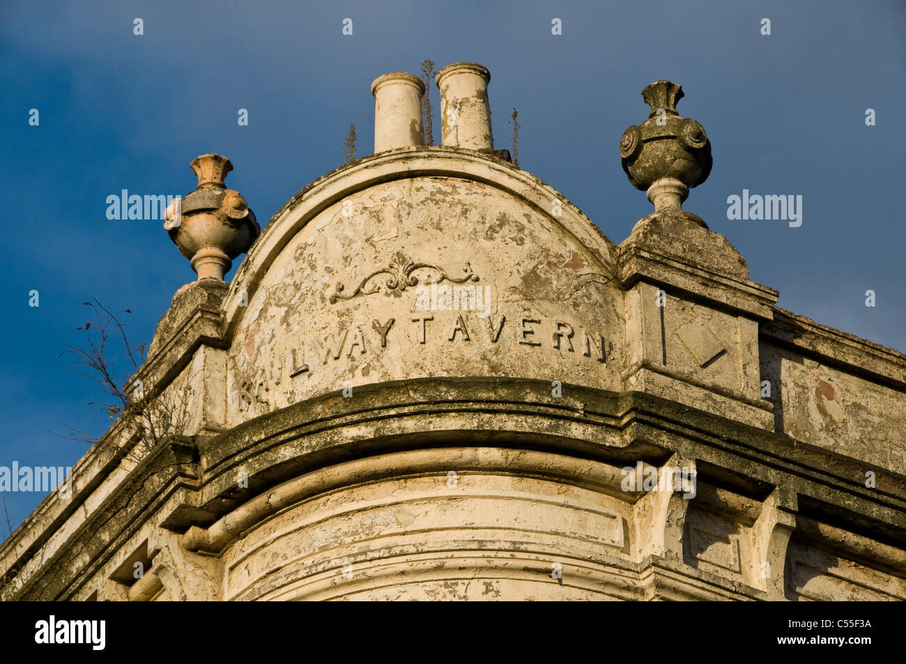 Chemin de fer abandonné Tavern Pub à Hackney, Londres, UK Banque D'Images