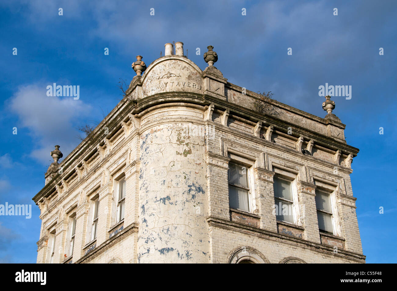 Chemin de fer abandonné Tavern Pub à Hackney, Londres, UK Banque D'Images