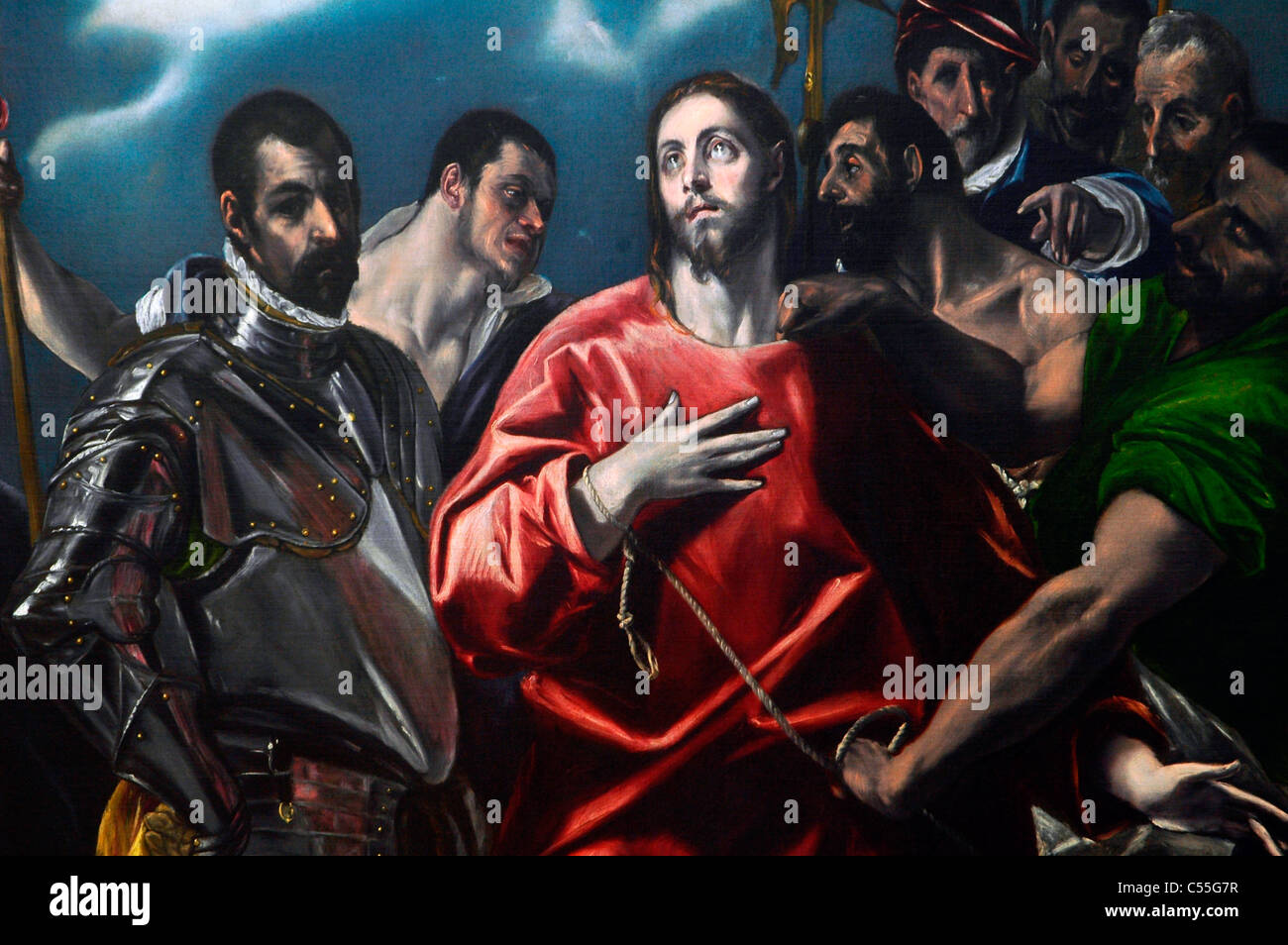Huile sur toile de peintre espagnol El Greco affichée à l'Szepmuveszeti Muzeum museum à Budapest Hongrie Banque D'Images
