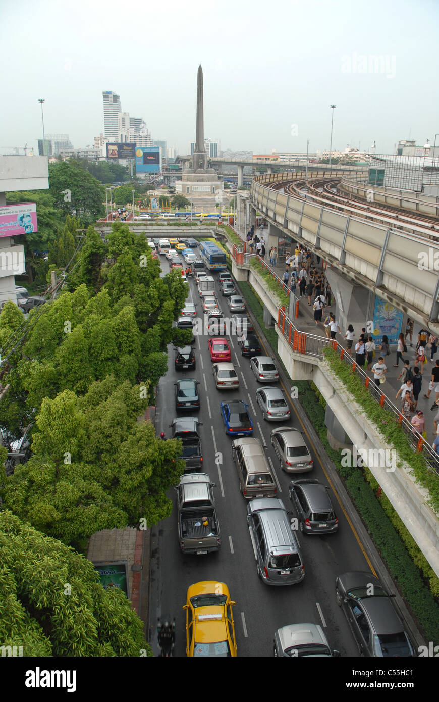 Monument de la victoire de Bangkok Thaïlande Banque D'Images