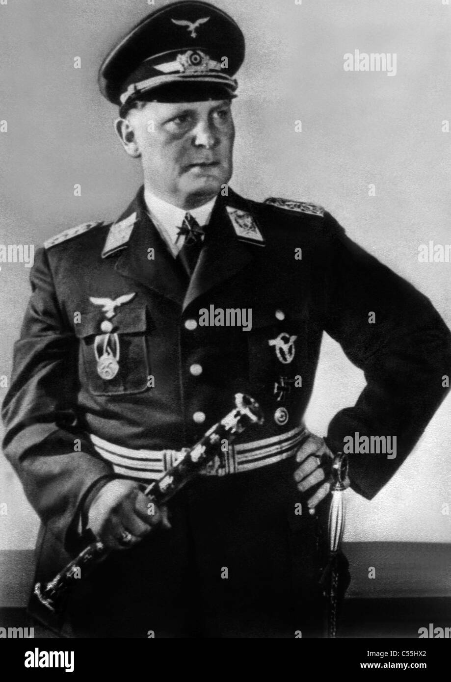 SENIOR OFFICER NAZI Hermann Goering 01 Mai 1940 Banque D'Images
