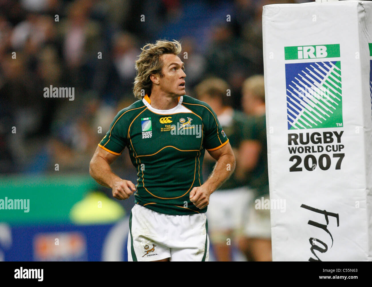 Percy Montgomery Finale Coupe Du Monde De Rugby 2007 L Angleterre V L Afrique Du Stade De France Saint Denis Samedi 20 Octobre Photo Stock Alamy