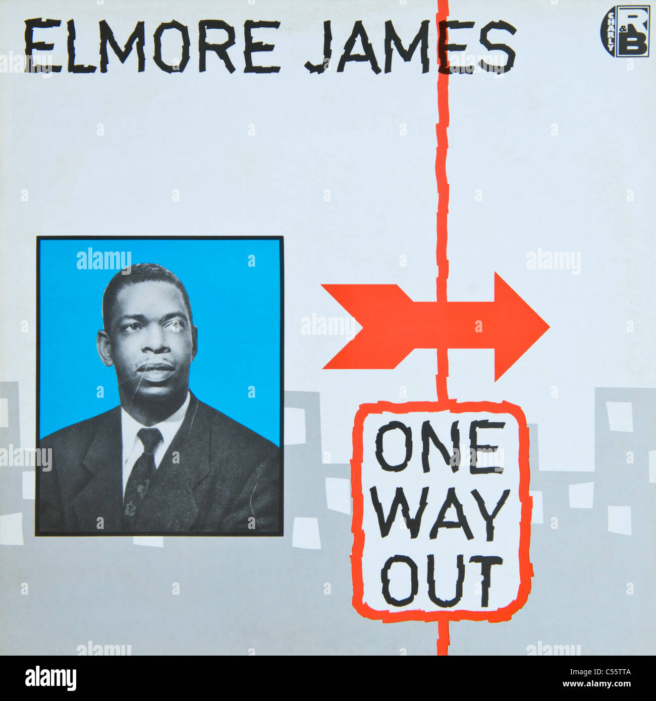 Couverture de l'album vinyle original une façon par Elmore James 1980 parution sur Charly Records Banque D'Images