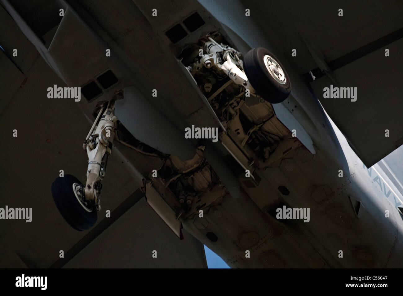 FA-18 Hornet démontrant à un meeting aérien, Arkansas, États-Unis Banque D'Images