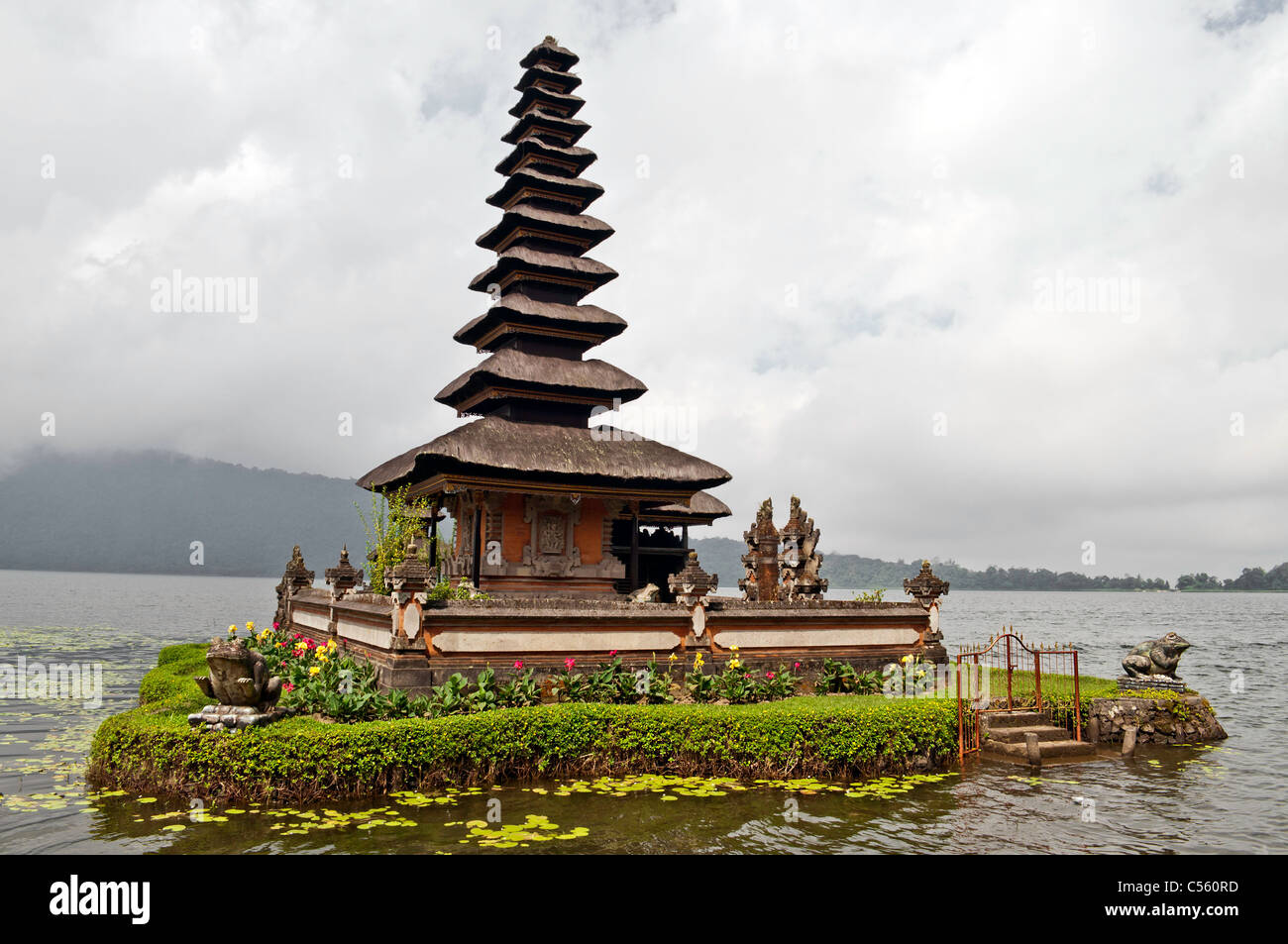 Temple d'Ulun Danu à Bali, Indonésie Banque D'Images