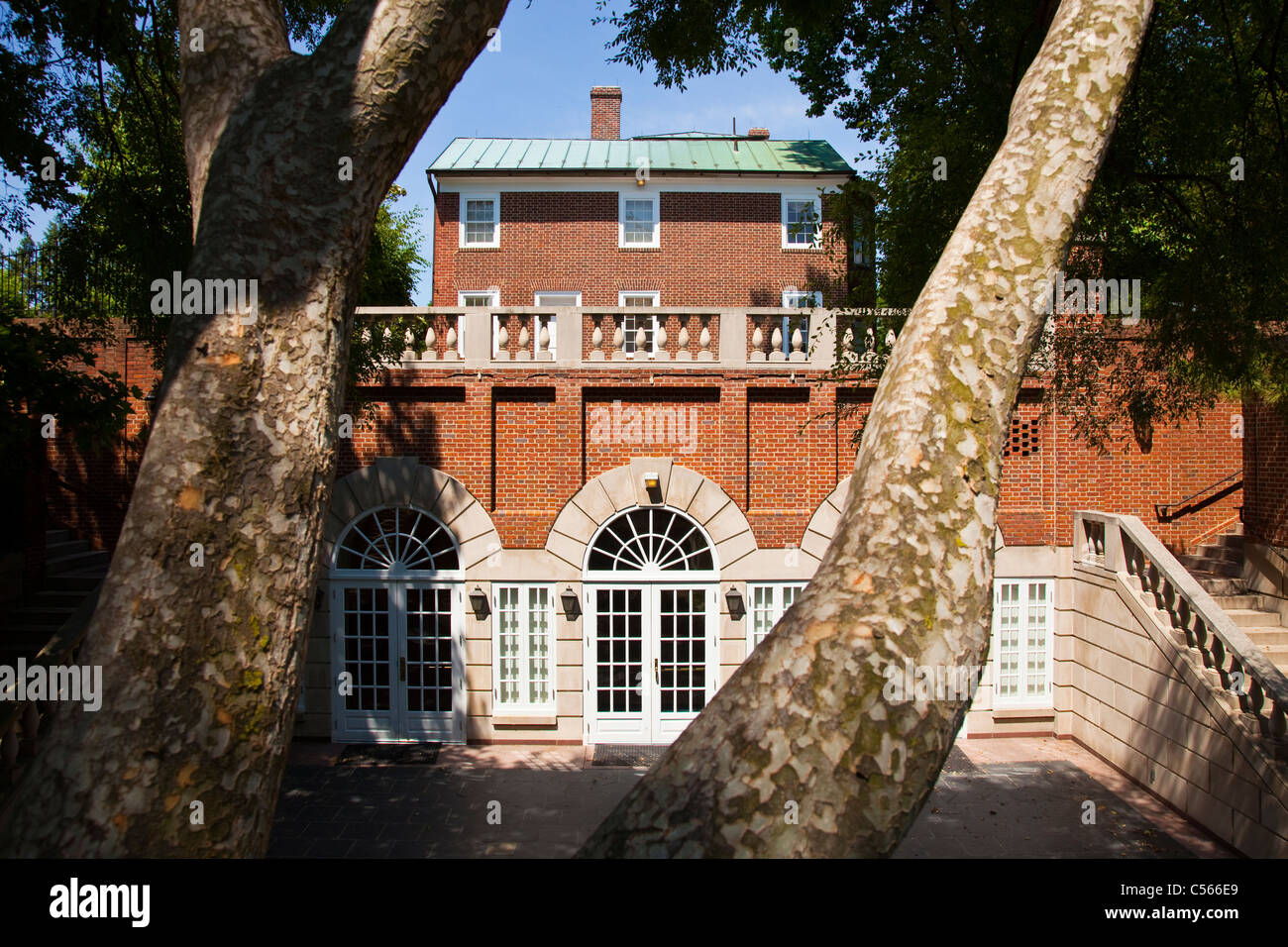 Dumbarton historique House Museum et siège de la Société Nationale des Dames d'Amérique coloniale, Washington DC Banque D'Images