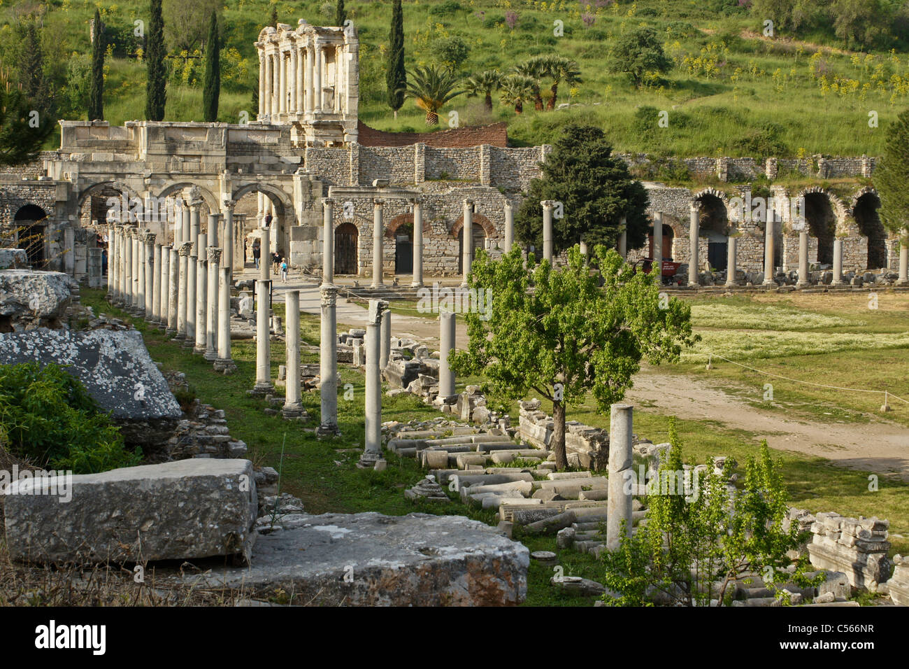 Bibliothèque de Celsus et l'Agora, Éphèse, Turquie Photo Stock - Alamy