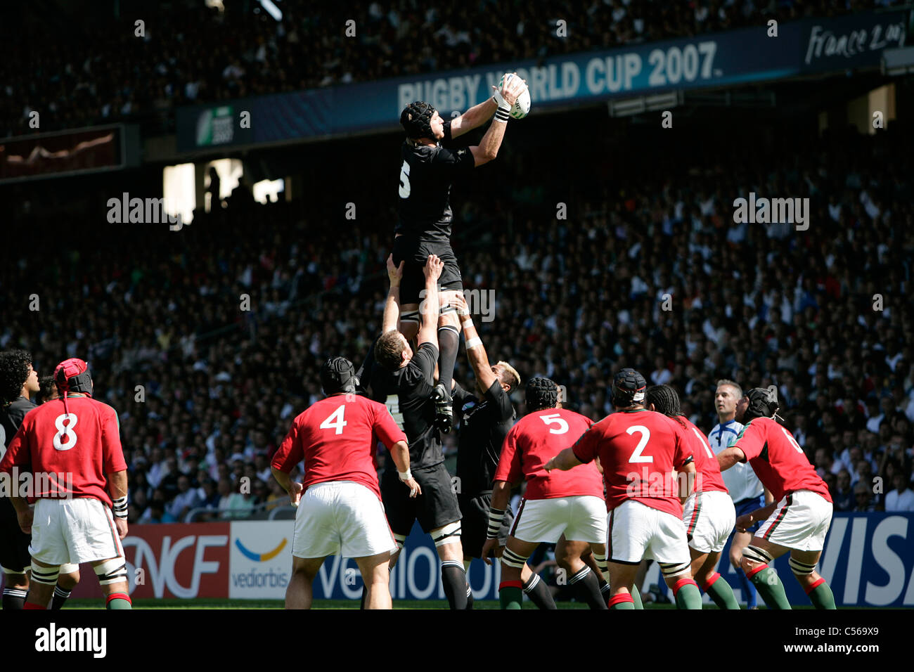 Coupe du Monde de Rugby 2007 Nouvelle Zélande / Portugal / Stade de Gerland Lyon/ France 15.09.07 Banque D'Images