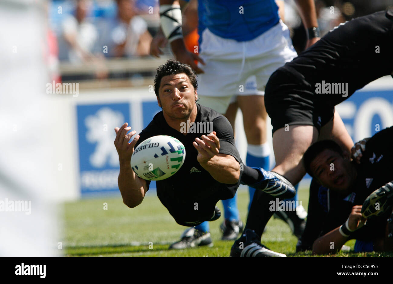 Byron Kelleher Coupe du Monde de Rugby 2007 Nouvelle-Zélande / Italie / Marseille France 08.09.07 Banque D'Images