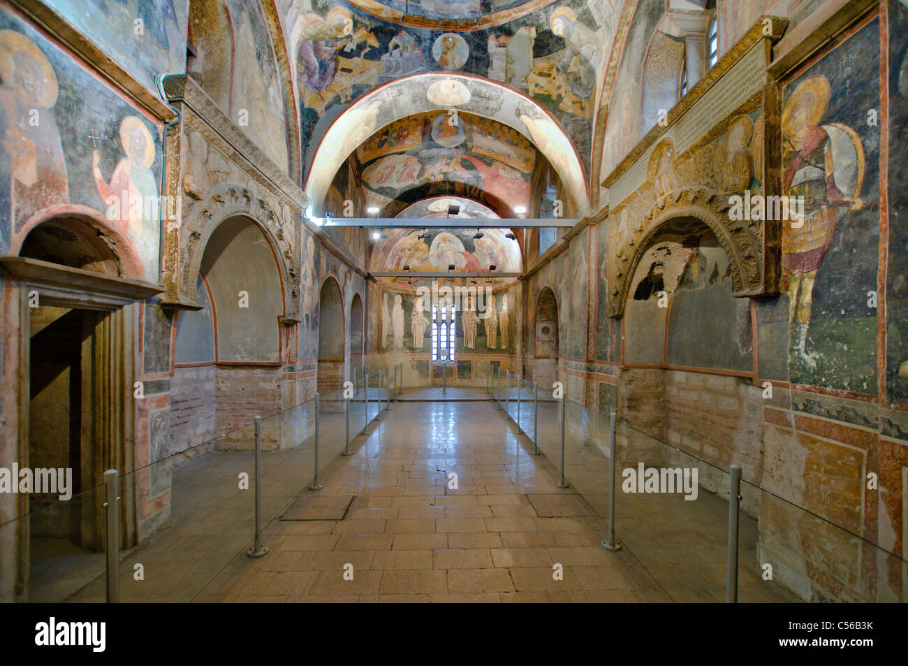 L'église de Saint Sauveur à Chora, Musée Chora,est considéré comme l'un des plus beaux exemples d'une église byzantine. Banque D'Images