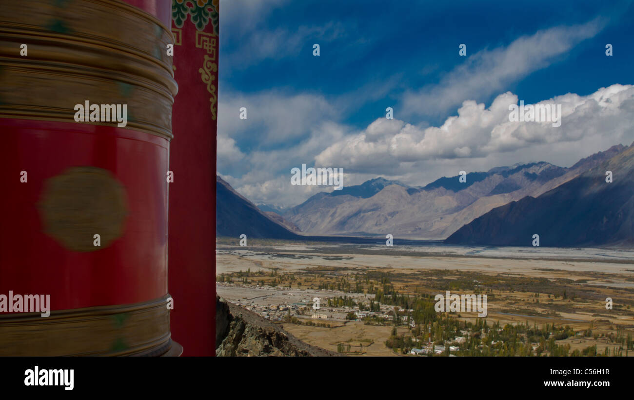 La Vallée de Nubra, Himalaya indien, Ladakh, Inde, Asie Banque D'Images