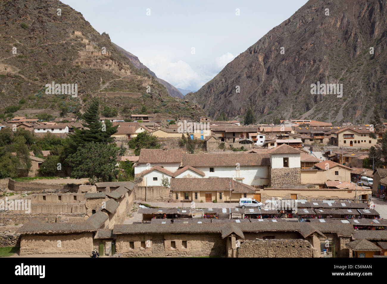 Vue sur la ville historique de Lima, Pérou Banque D'Images