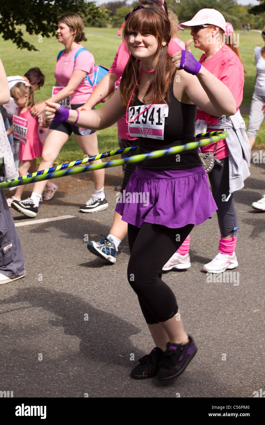 Course pour la vie concurrent Bristol 2011 Banque D'Images Course pour la vie concurrent Bristol 2011 Banque D'Images