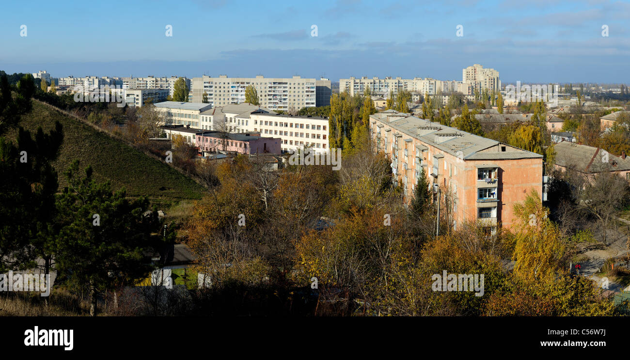 L'horizon de Gresovskiy, Simferopol environ, l'autonomie de la Crimée, Ukraine. Banque D'Images