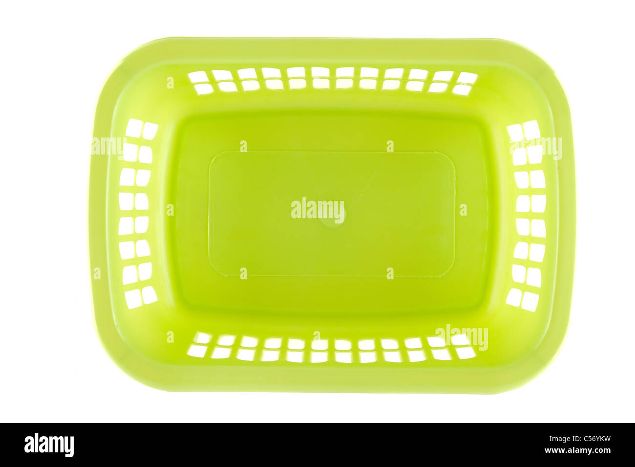 Pratique en plastique vert bac de stockage des ménages Banque D'Images