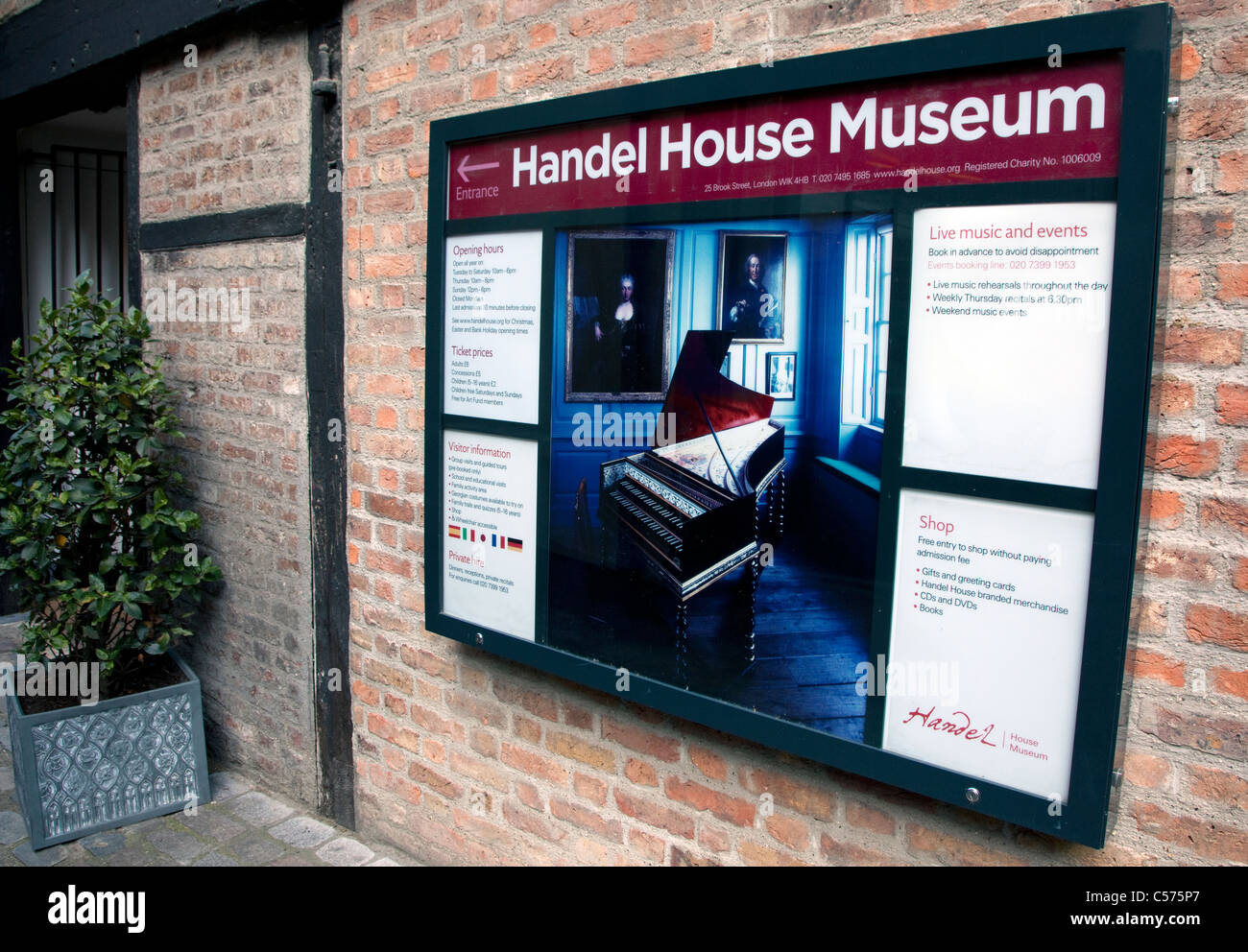 Handel House Museum, Mayfair, Londres Banque D'Images