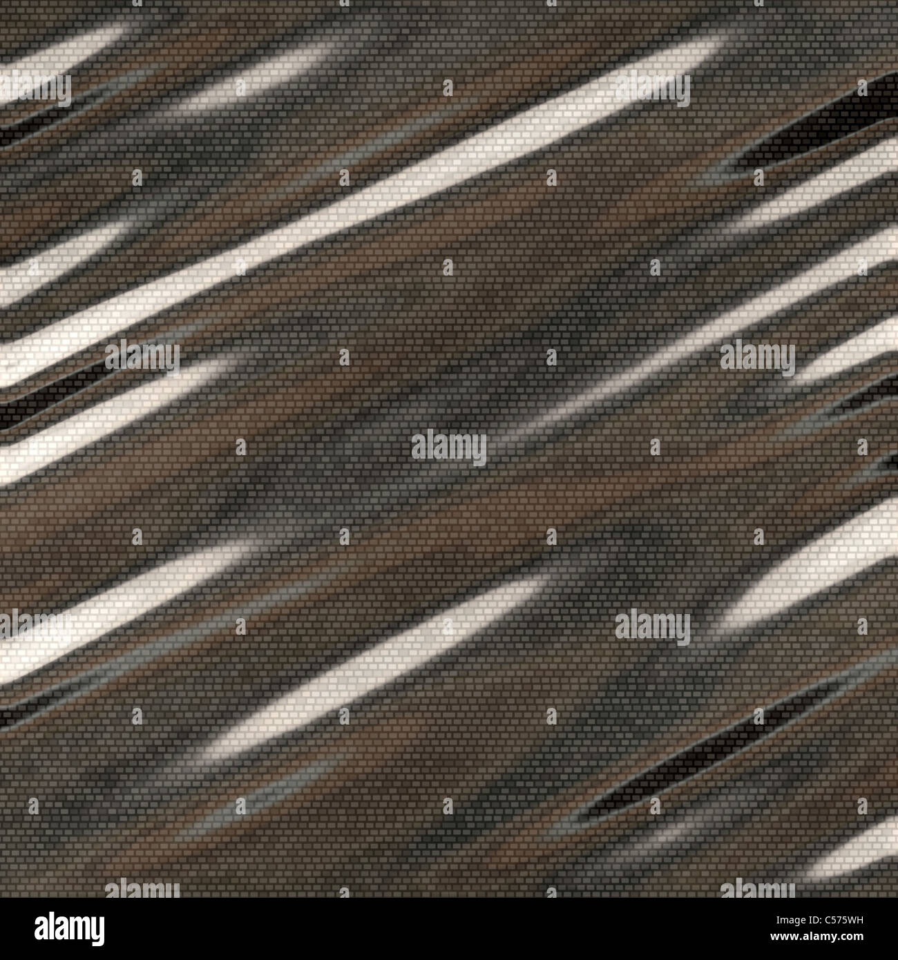 Un gros plan d'un matériau en fibre de carbone avec des points culminants. Cela fait une excellente texture ou d'arrière-plan. Banque D'Images