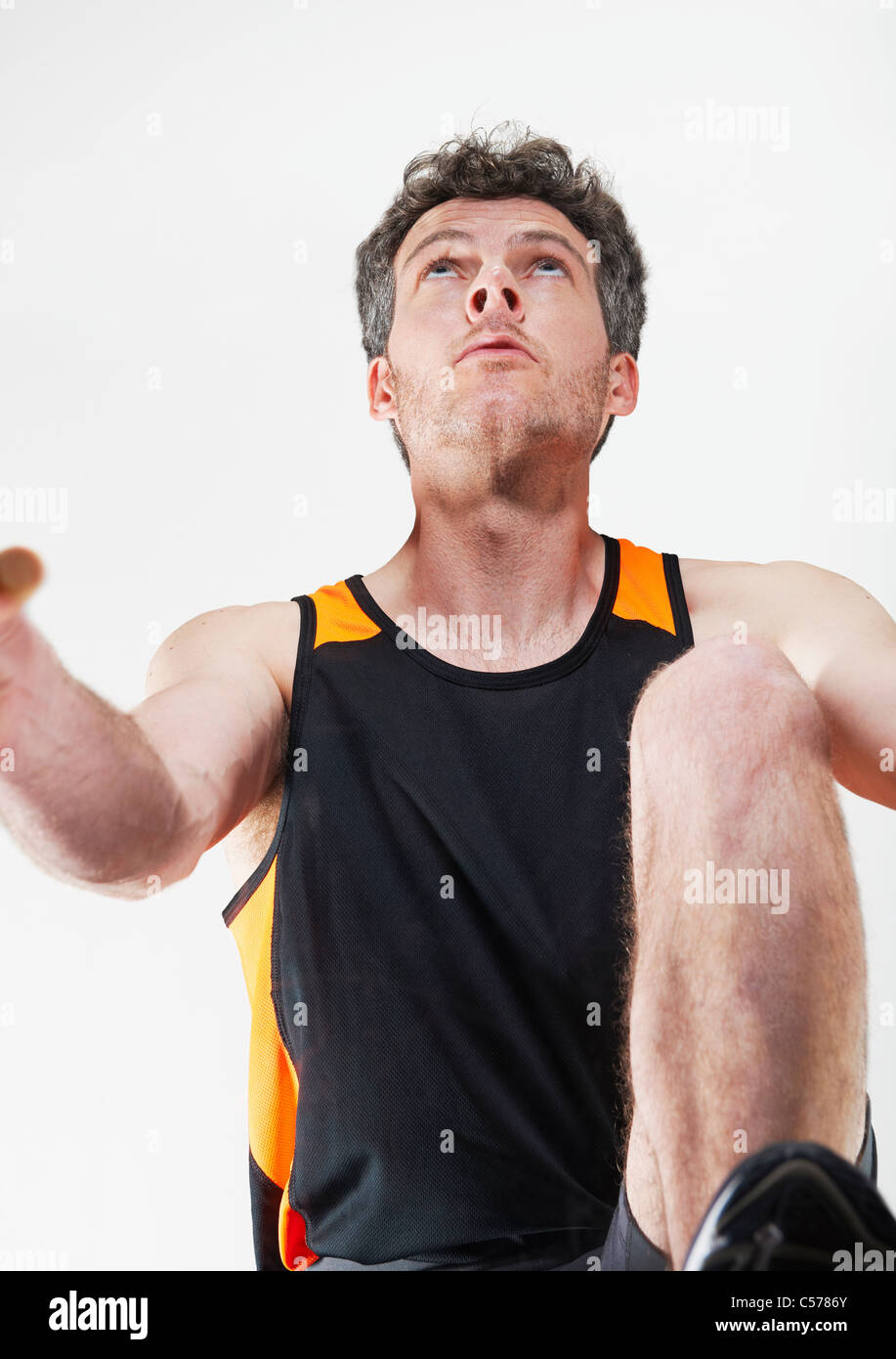 Ligne de départ à canaux chauds Banque D'Images