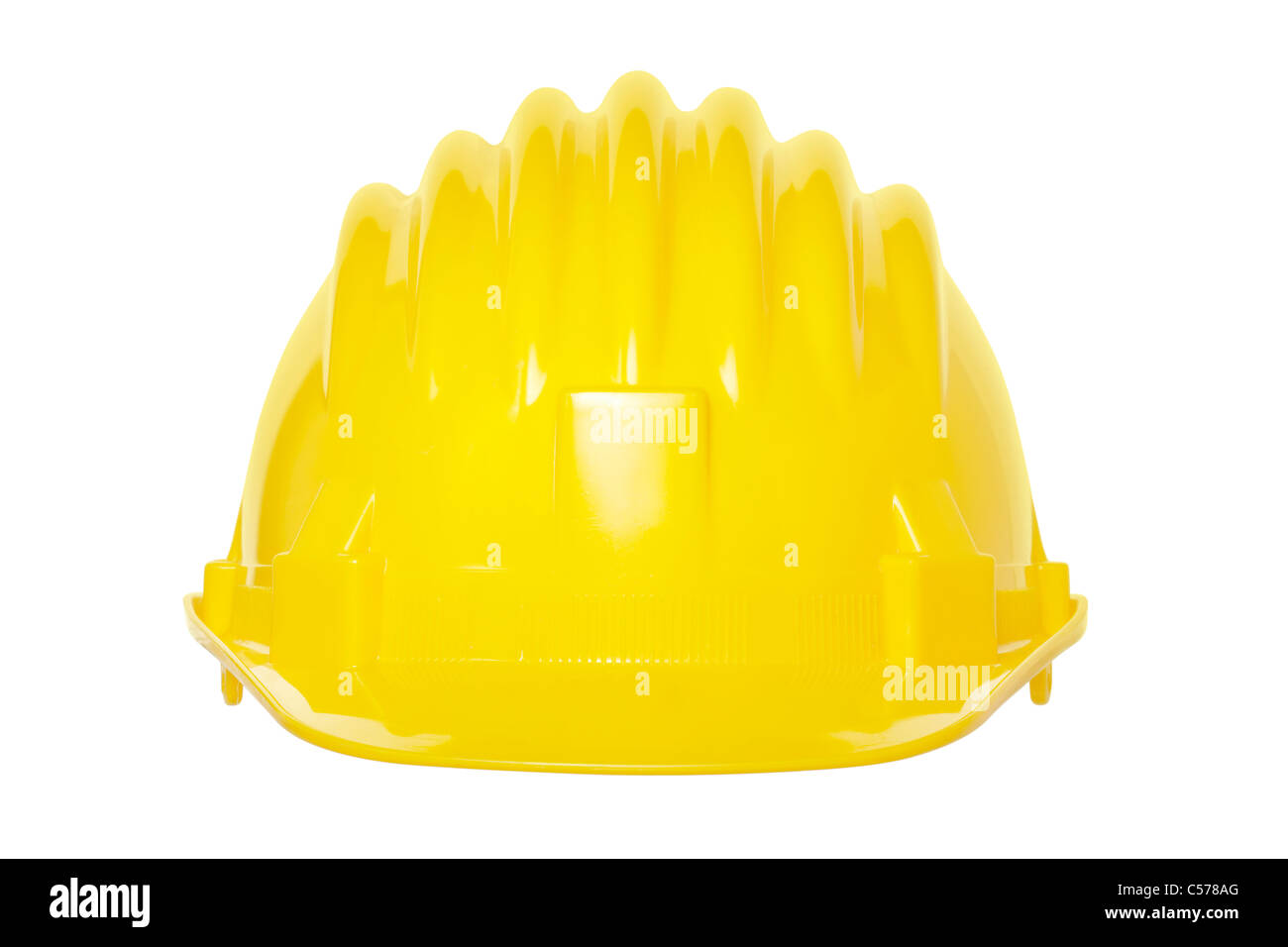 Casque jaune Banque D'Images