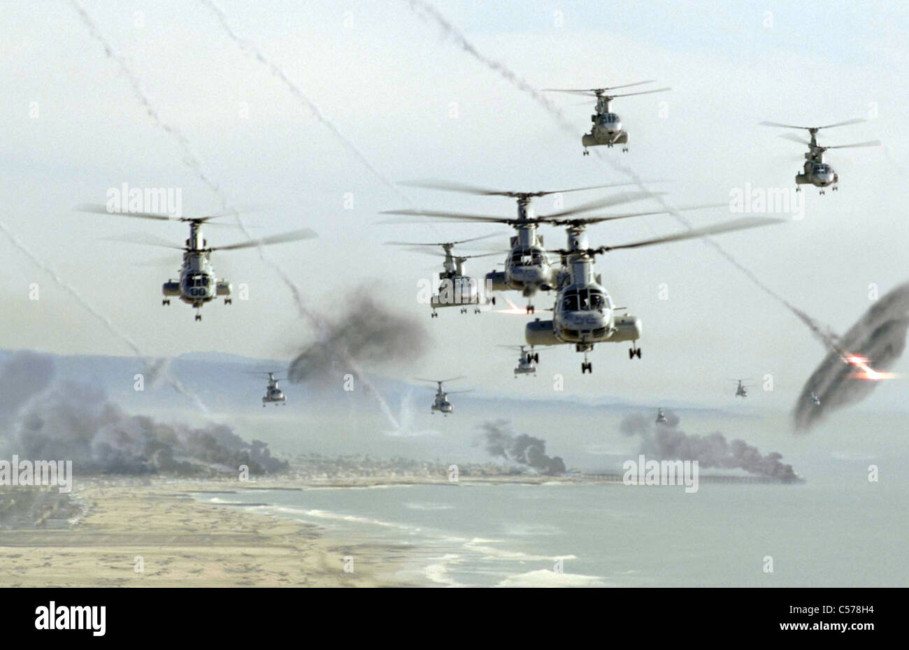 Bataille de LOS ANGELES - 2011 film asile mondial Banque D'Images