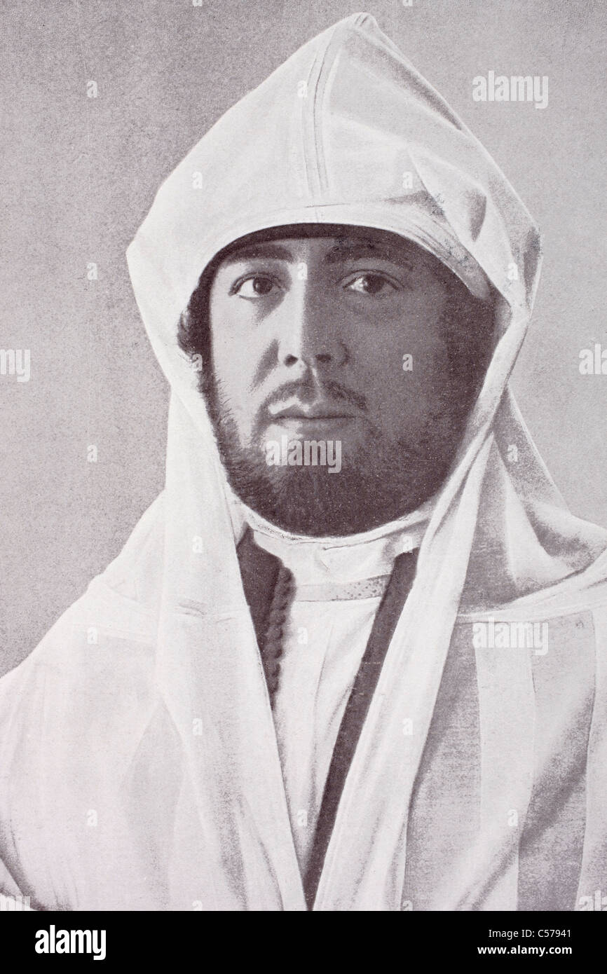 Abd al-Aziz, 1878 - 1943. Le sultan du Maroc de 1894 à 1908 jusqu'à déposé par son frère. Banque D'Images