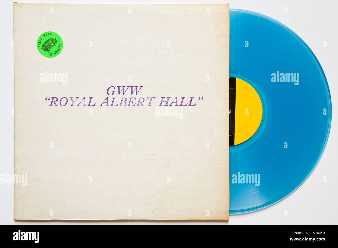 L'enregistrement original bootleg concert de Bob Dylan GWW Royal Albert Hall 1966 1971 parution sur blue vinyl Banque D'Images