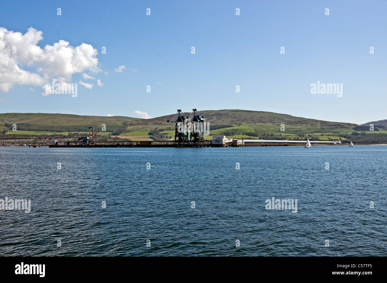 Terminal charbonnier de Hunterston Hunterston sur le Firth of Clyde dans Ayrshire en Écosse Banque D'Images