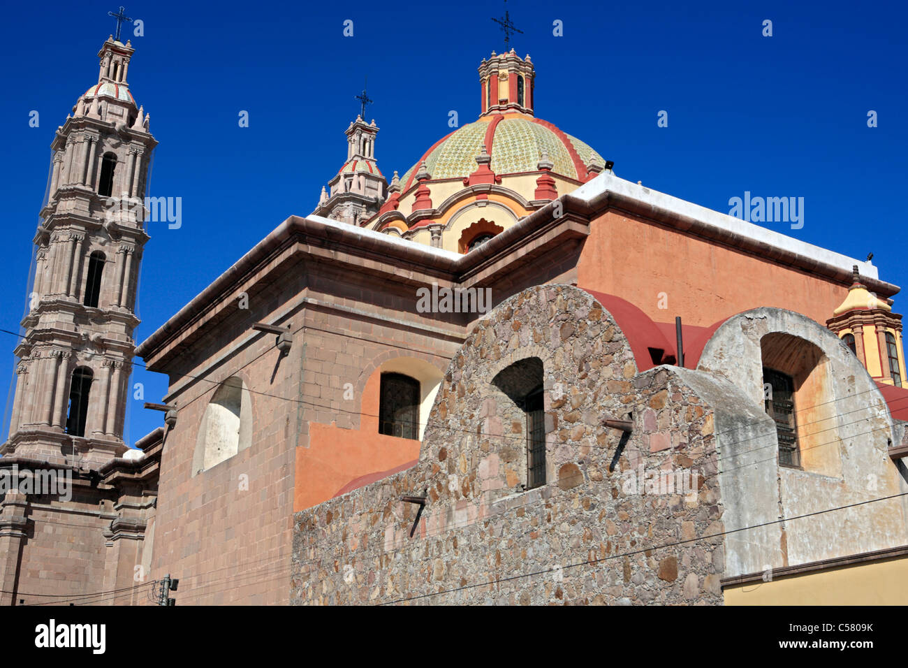 L'Amérique centrale, d'Amérique centrale, de l'Architecture, maison, édifice, la cité, la ville, l'Amérique latine, Mexique, Mexique, San Luis Potosi, S Banque D'Images