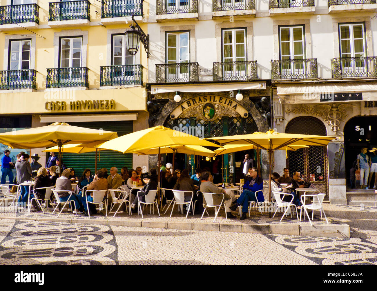 Le Café Brasileira - Lisbonne, Portugal Banque D'Images