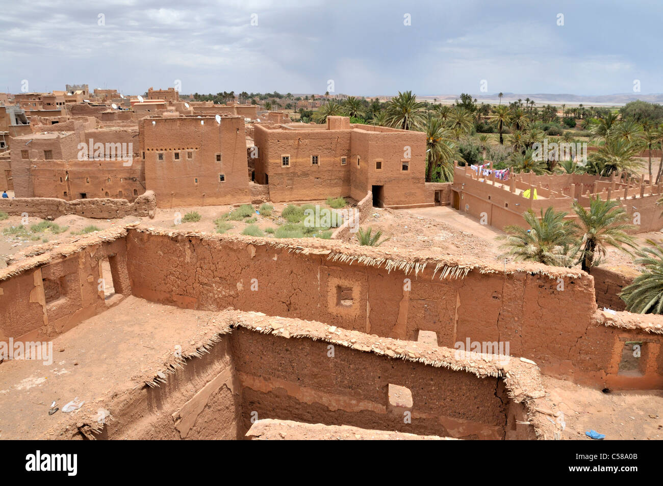 Ouarzazate, Maroc, Maghreb, Afrique du Nord, Afrique, Medina, bâtiment, construction, terreau, de style architectural, l'architecture, STA Banque D'Images