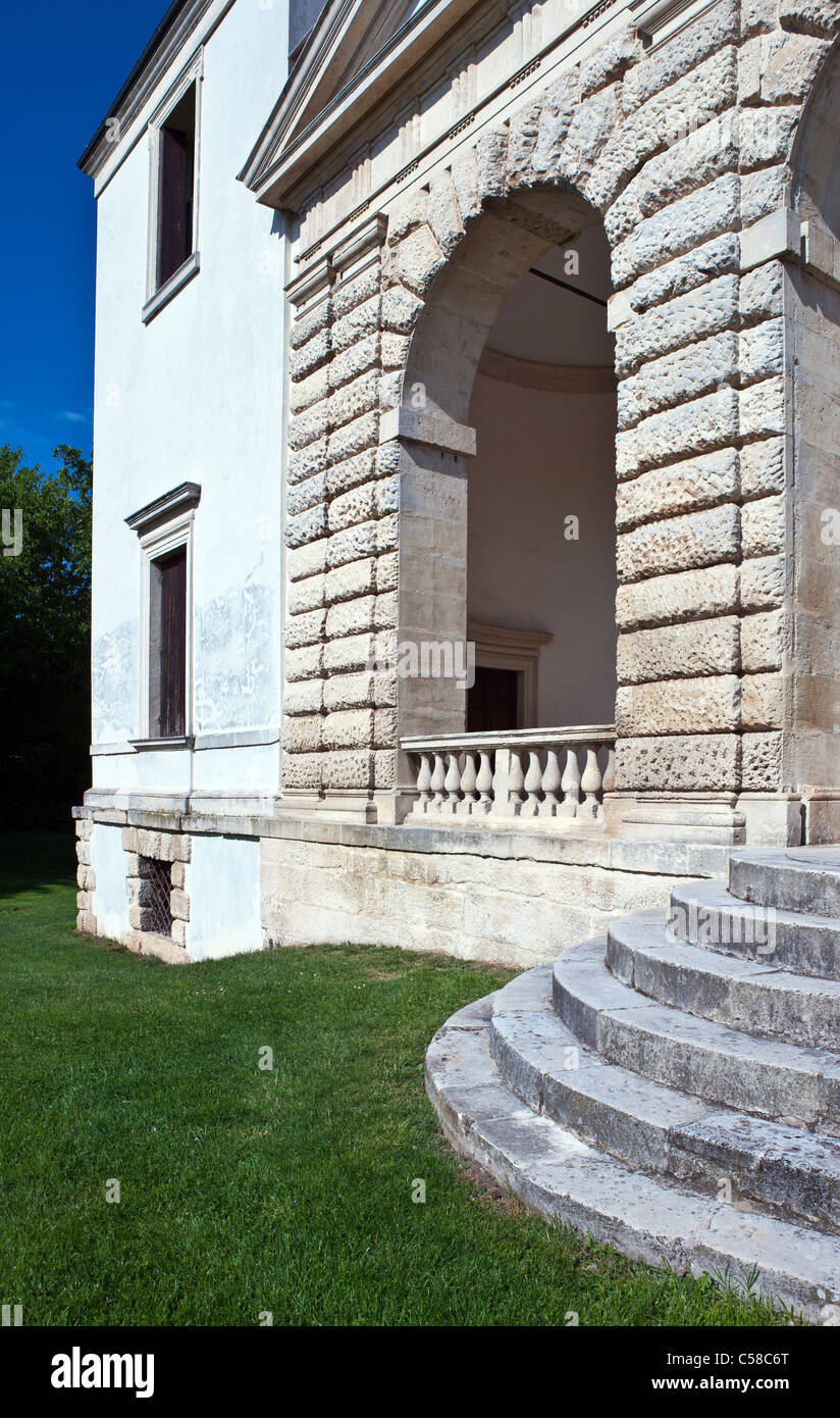 L'Italie, Vénétie, Bagnolo di Lonigo, la loggia de la Villa Pisani, l'architecte Andrea Palladio. Banque D'Images
