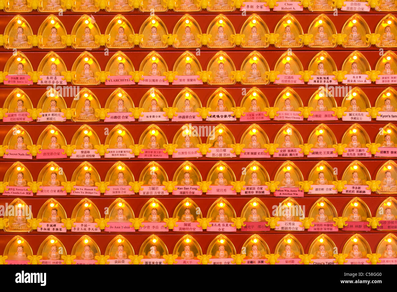 Chuang Yen Monastère, plus grand dans l'Est des Etats-Unis, Carmel, Hudson Valley, comté de Putnam, New York State Banque D'Images