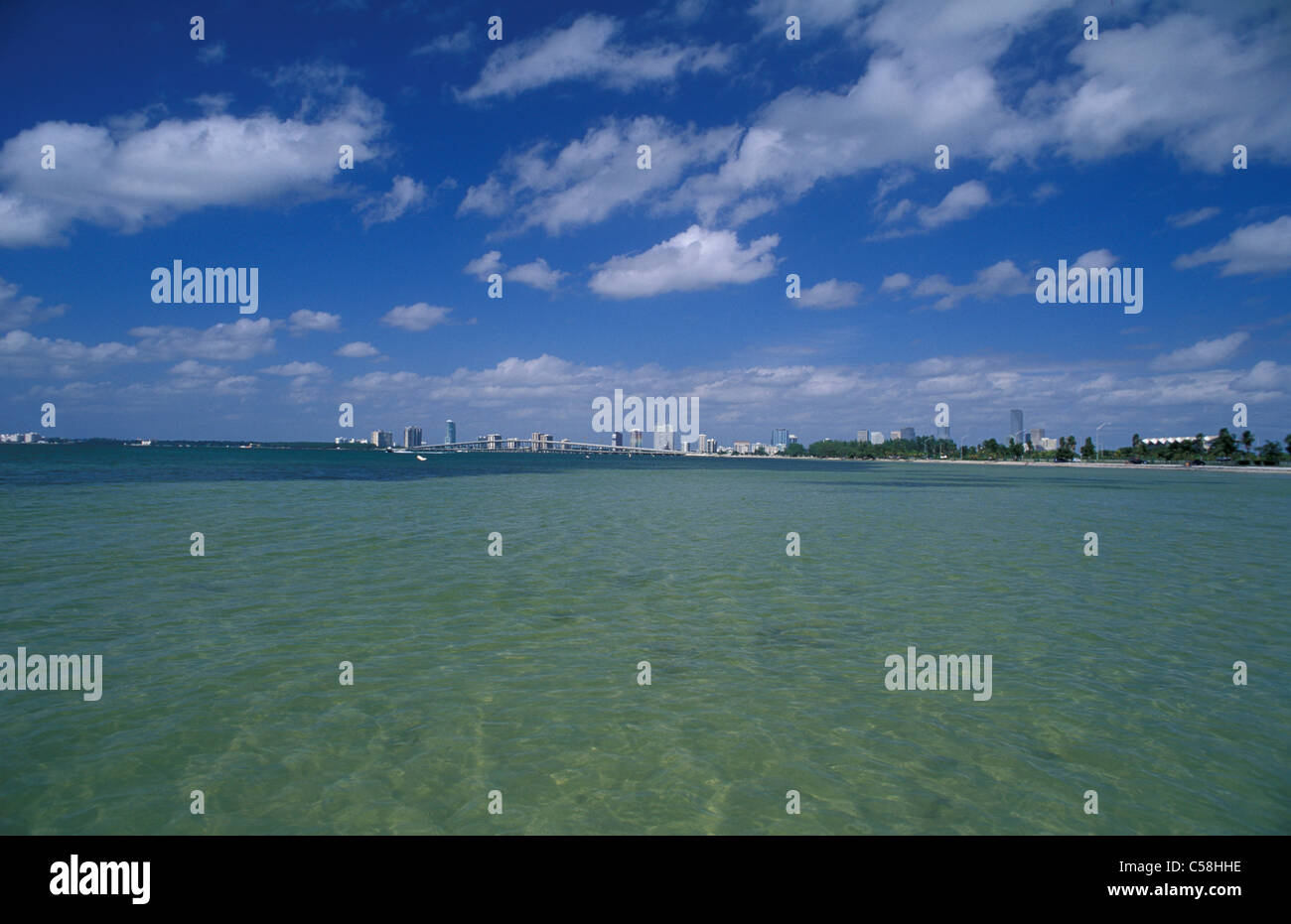 Virginia Key, Miami, Floride, USA, United States, Amérique du Nord, de la mer, de l'eau Banque D'Images