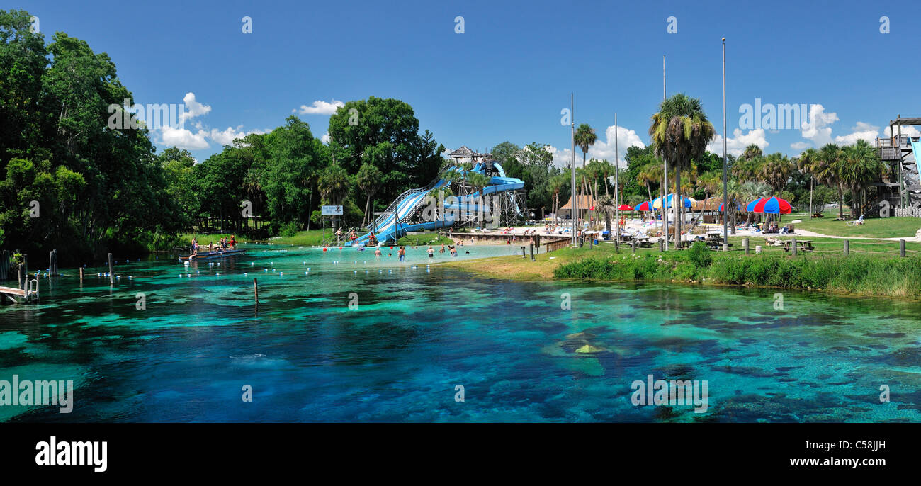 Automne/Hiver, Printemps, parc aquatique, Weeki Wachee Springs State Park, de l'eau, en Floride, USA, United States, Amérique du Nord, les visiteurs, touri Banque D'Images