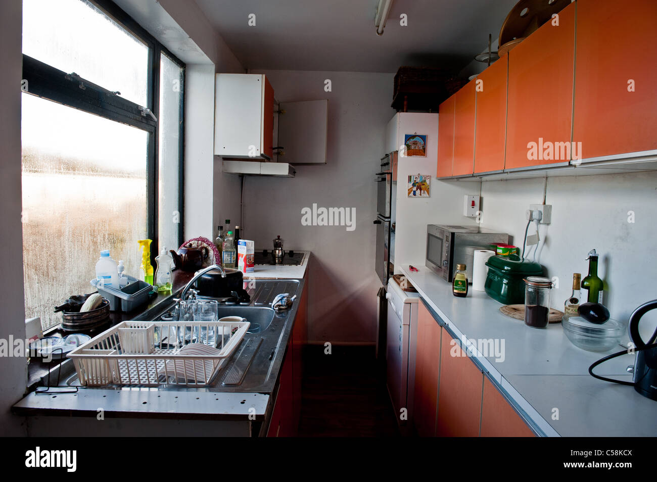 Une cuisine dans une maison dans le comté de Mayo Westport Ireland Banque D'Images