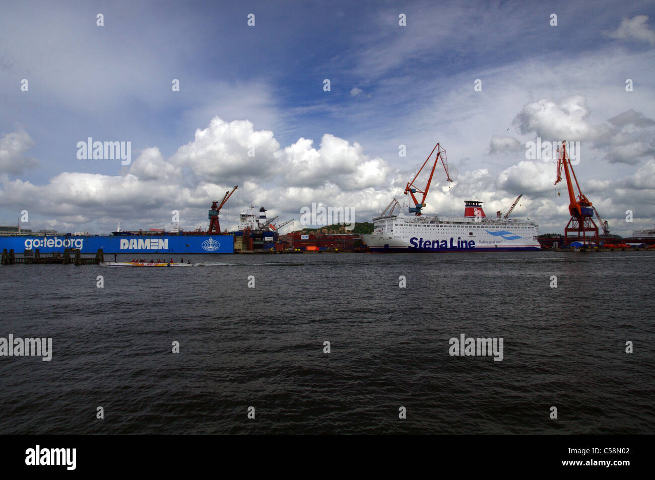 Stena Line ferry à Göteborg, Suède Banque D'Images