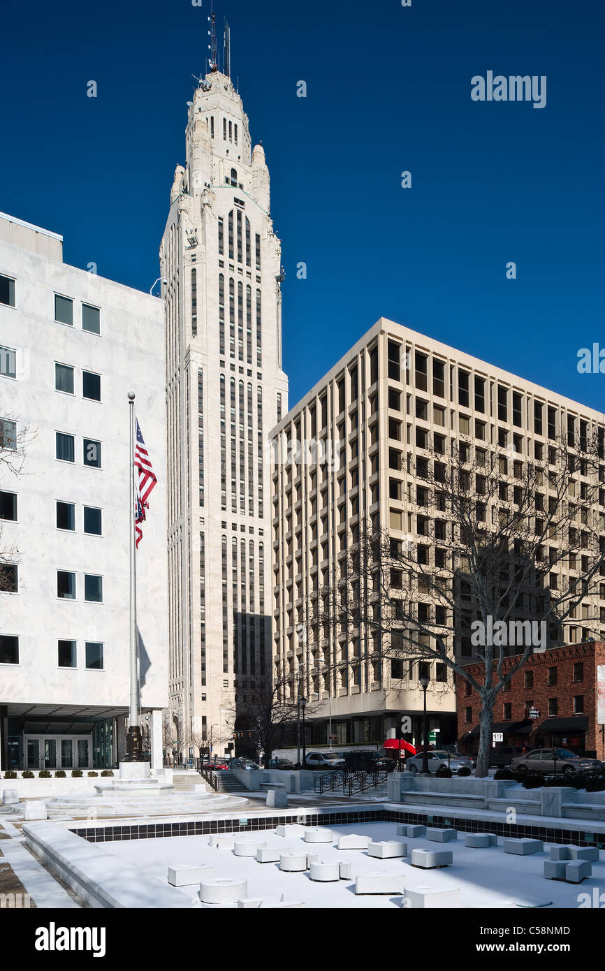 Le centre-ville de Columbus en Ohio Banque D'Images