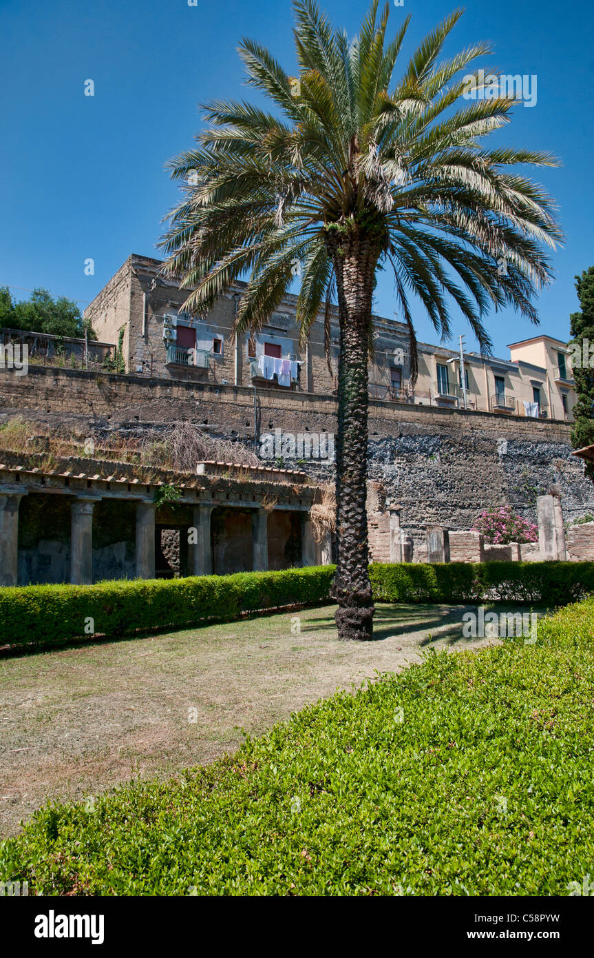 Ercolano l'ancienne ville dans la province de Naples, au pied du Vesuvio Banque D'Images