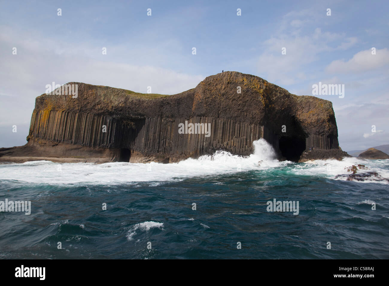 L'île de Staffa ; un voyage en bateau Banque D'Images