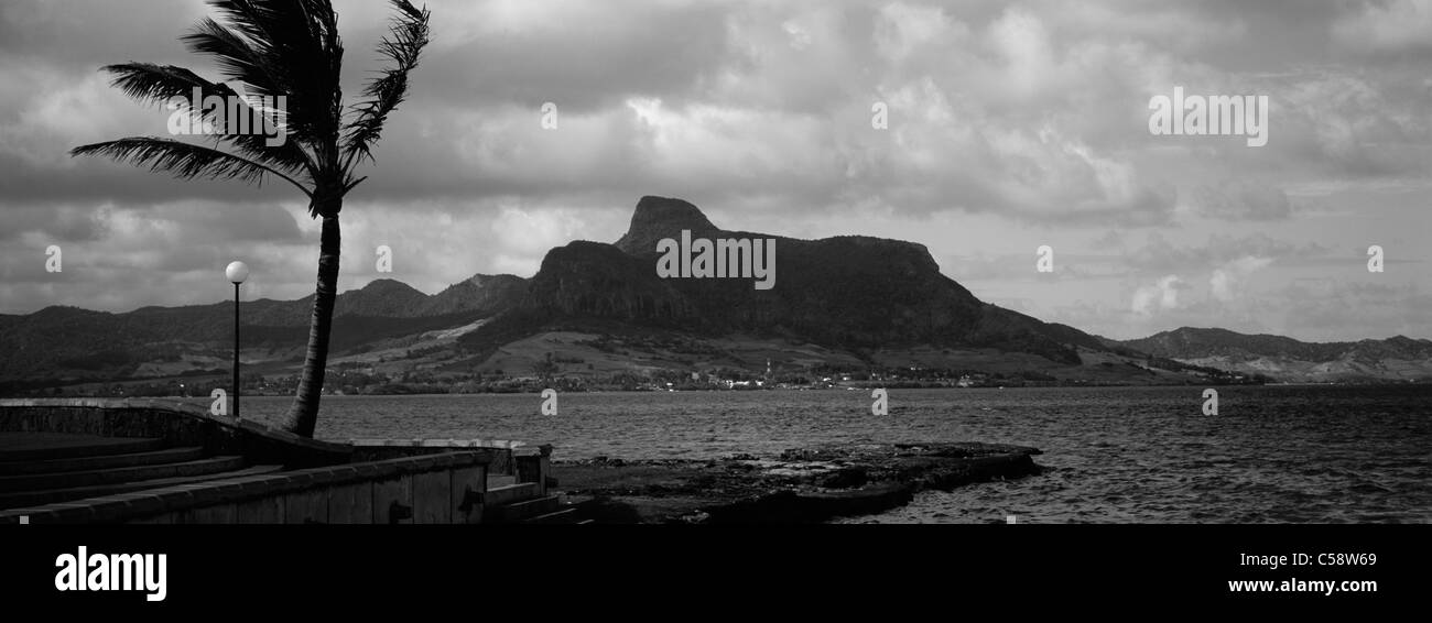 Ile Maurice Voir De La Montagne du Lion de Mahebourg Banque D'Images