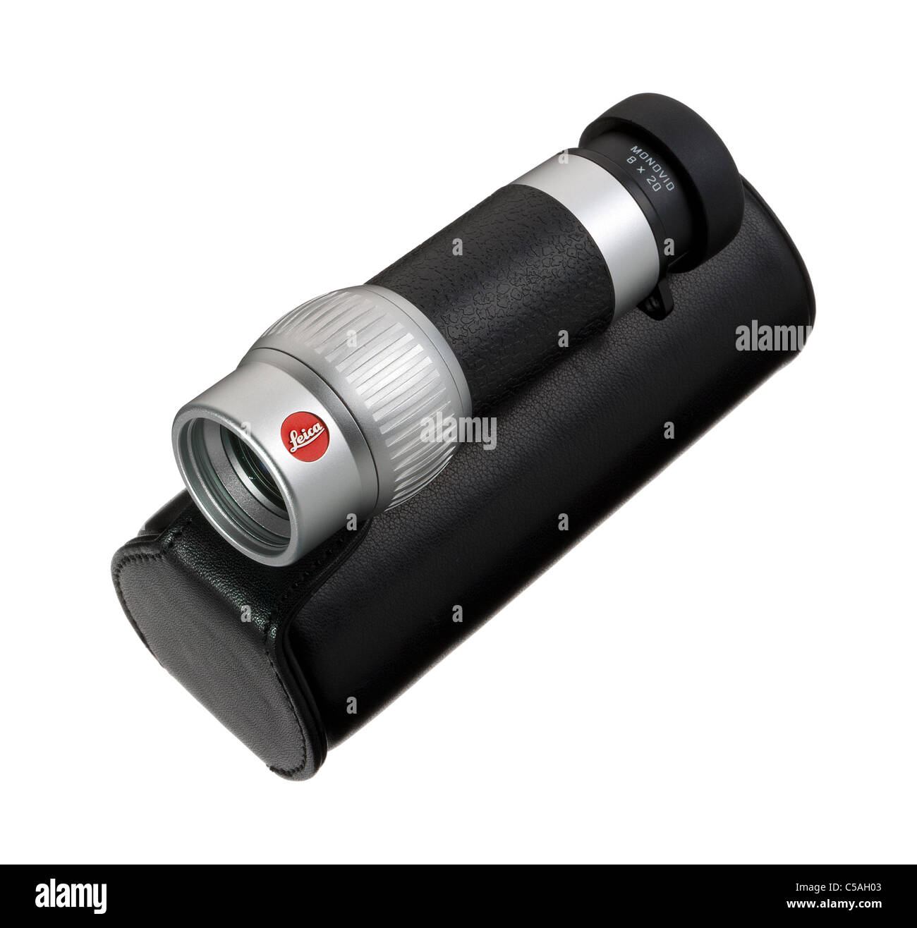 Télescope monoculaire Leica monovid et cas Photo Stock - Alamy