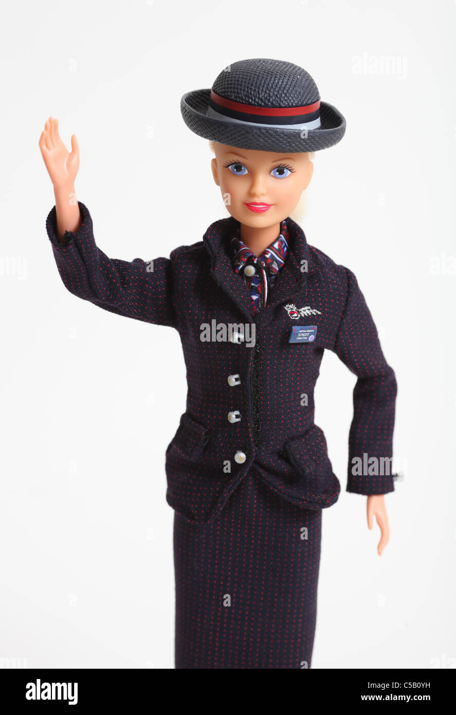 Cindy British Airways Air Hostess. Photo par James Boardman. Banque D'Images