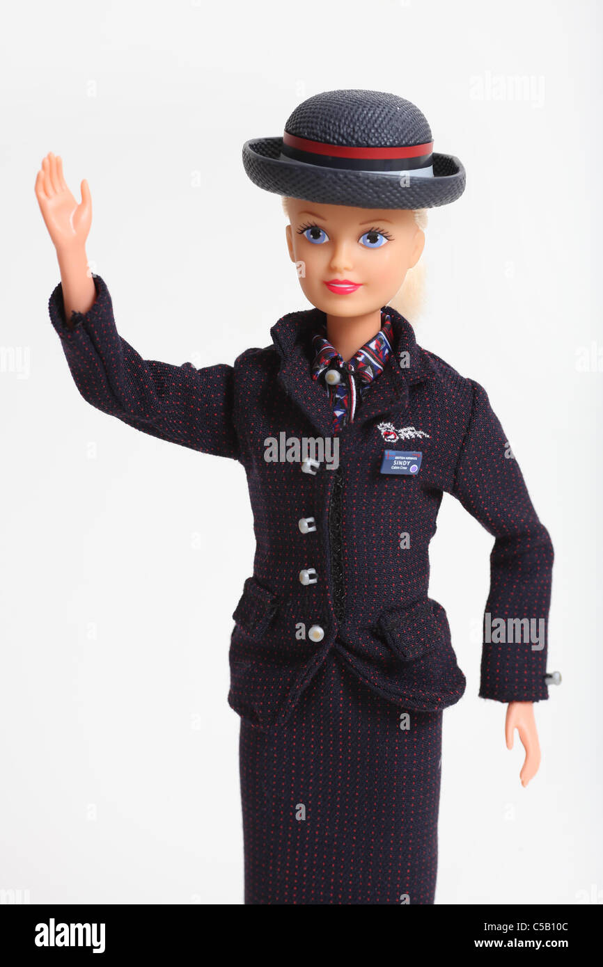 Cindy British Airways Air Hostess. Photo par James Boardman. Banque D'Images